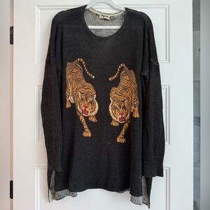 Show Me Your Mumu Dancing Tiger Sweater